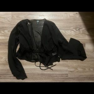 Wild Fable, Target brand, Sheer top, size M, black